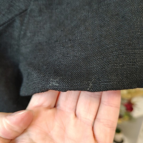 Austin Reed Black Linen Dress Size 8 Short Sleeve Career Classic - Picture 7 of 11